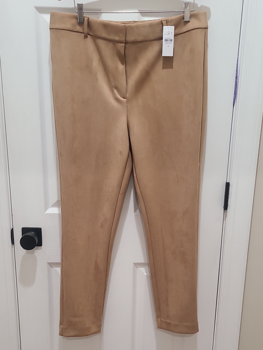 LOFT Camel Ponte Ankle Pants